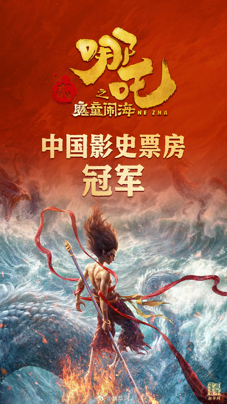  登頂！《哪吒2》打破中國影史最高票房紀錄