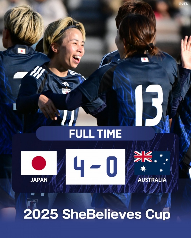  熱身賽日本女足4-0澳大利亞女足，田中美南2射1傳&長谷川唯任隊(duì)長