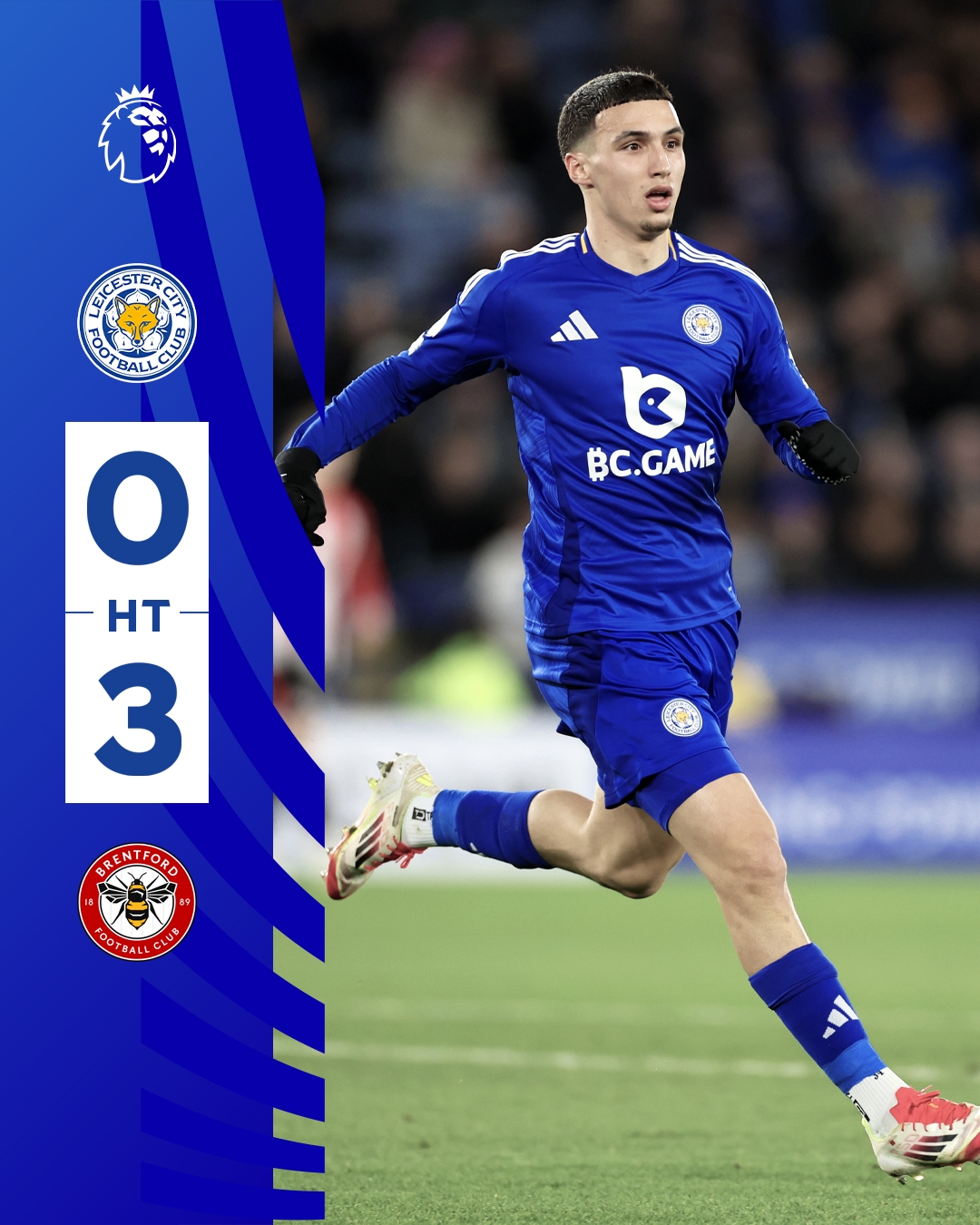  半場0-3！萊斯特若不進(jìn)球輸球，將主場6連敗0進(jìn)球創(chuàng)歷史最糟戰(zhàn)績